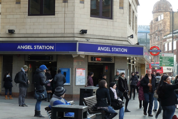 angel underground station london